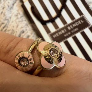 Beautiful Henri Bendel Pastel Pink Rings Size 5